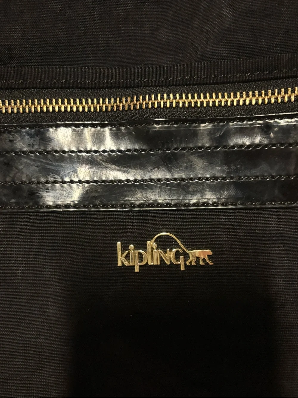 Kipling Black Everyday Travel Gym Baby Large Tote Bag with Front Zip Pocket